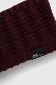 Пов'язка Jack Wolfskin колір бордовий Пов'язка Jack Wolfskin колір бордовий