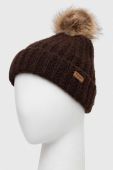 Шапка і шарф Barbour колір коричневий (3550218)