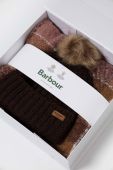 Шапка і шарф Barbour колір коричневий (3550218)