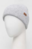 Шапка Barbour колір сірий з товстого трикотажу