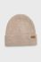 Шапка Barbour колір бежевий з товстого трикотажу Шапка Barbour колір бежевий з товстого трикотажу