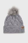 Шапка з домішкою вовни Barbour колір сірий Шапка з домішкою вовни Barbour колір сірий