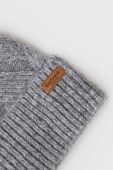 Шапка з домішкою вовни Barbour колір сірий