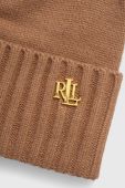 Шапка Lauren Ralph Lauren колір бежевий (3605471)