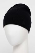 Вовняна шапка Lauren Ralph Lauren колір чорний з тонкого трикотажу вовна