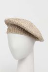 Берет MAX&Co. колір бежевий Берет MAX&Co. колір бежевий