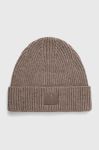 Вовняна шапка Joop! колір бежевий вовна (3496668) Вовняна шапка Joop! колір бежевий вовна (3496668)