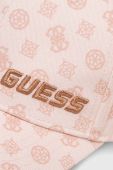 Бавовняна кепка Guess колір рожевий візерунок