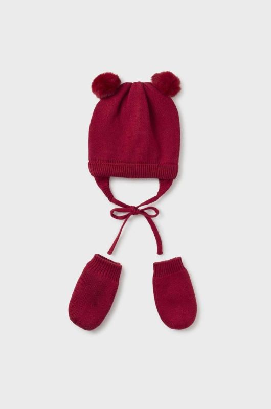 Дитячий бавовняний комплект Mayoral Newborn Gift box колір червоний
