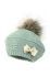 Дитяча шапка з домішкою вовни Jamiks ALDONZA II колір бірюзовий з тонкого трикотажу