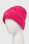 Дитяча шапка з домішкою вовни United Colors of Benetton колір рожевий з товстого трикотажу (3415156)