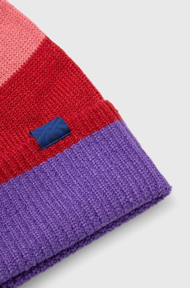 Дитяча шапка United Colors of Benetton колір фіолетовий з тонкого трикотажу (3461959) фото 2
