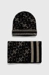 Шапка і шарф Guess колір чорний Шапка і шарф Guess колір чорний