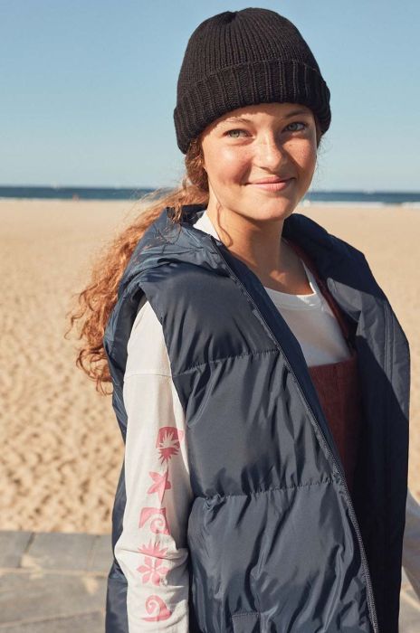 Дитяча шапка Roxy DREAMY SUMMER HDWR колір чорний з тонкого трикотажу