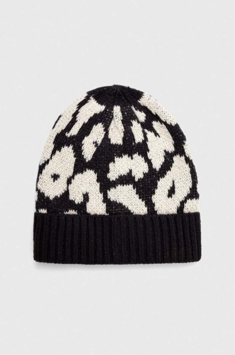Дитяча шапка United Colors of Benetton колір чорний з тонкого трикотажу (3590926)