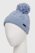 Дитяча шапка Pepe Jeans з товстого трикотажу колір блакитний