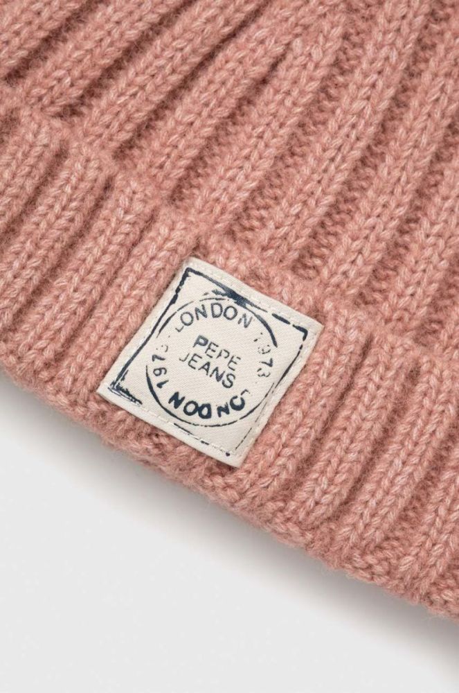 Дитяча шапка Pepe Jeans колір рожевий фото 2