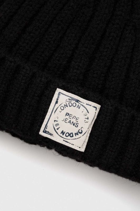 Дитяча шапка Pepe Jeans колір чорний фото 2