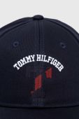 Дитяча бавовняна кепка Tommy Hilfiger колір чорний з аплікацією (3359959)