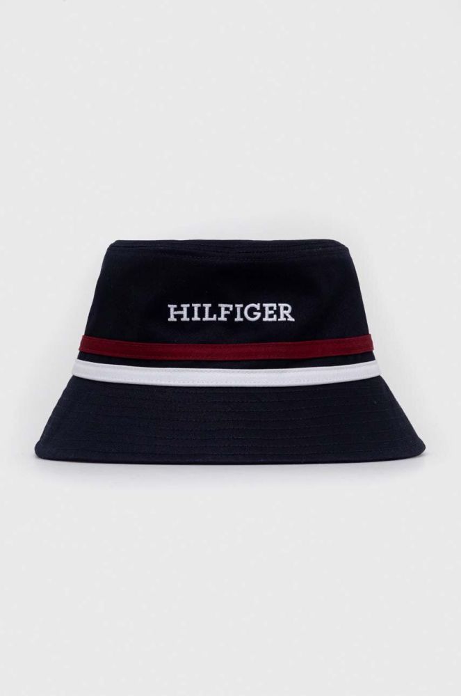 Дитяча бавовняна панама Tommy Hilfiger колір синій з бавовни (3268893)