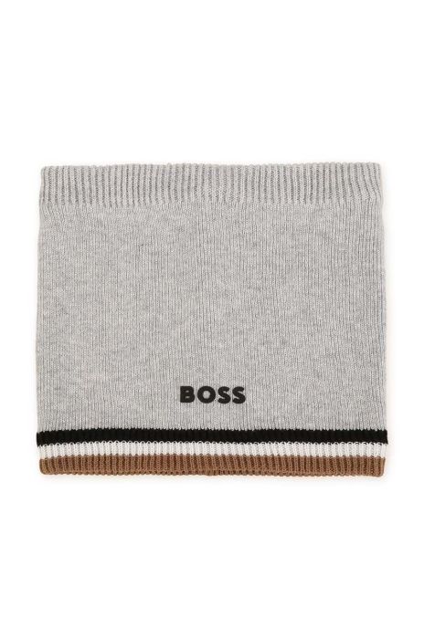 Дитяча шапка BOSS колір сірий з тонкого трикотажу (3445775)