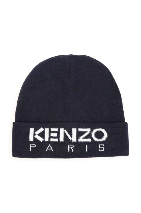 Дитяча шапка з домішкою вовни Kenzo Kids з тонкого трикотажу колір блакитний (3458405) Дитяча шапка з домішкою вовни Kenzo Kids з тонкого трикотажу колір блакитний (3458405)