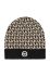 Дитяча шапка з домішкою вовни Michael Kors колір чорний з тонкого трикотажу (3450224)