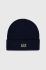 Дитяча шапка EA7 Emporio Armani колір синій з товстого трикотажу