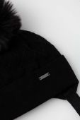 Дитяча шапка з домішкою вовни Jamiks LENOR колір чорний