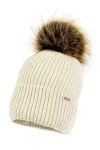 Дитяча вовняна шапка Jamiks колір бежевий вовна Дитяча вовняна шапка Jamiks колір бежевий вовна