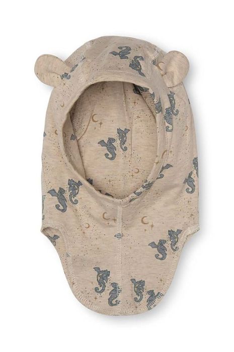 Дитяча шапка That's mine 029934 Mario Elephant Hood колір бежевий з тонкого трикотажу з бавовни