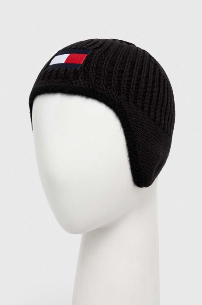 Дитяча шапка Tommy Hilfiger колір чорний фото 2