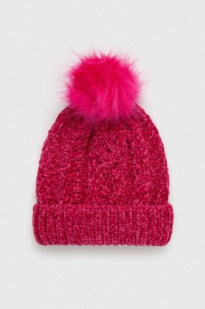 Дитяча шапка Sisley колір рожевий