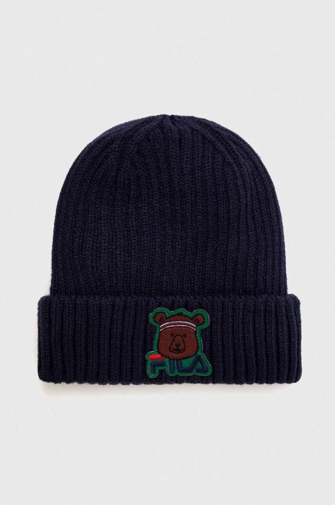 Шапка Fila TARUT Animal family Kids Warm beanie колір синій