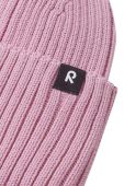 Дитяча бавовняна шапка Reima Hattara колір рожевий з бавовни