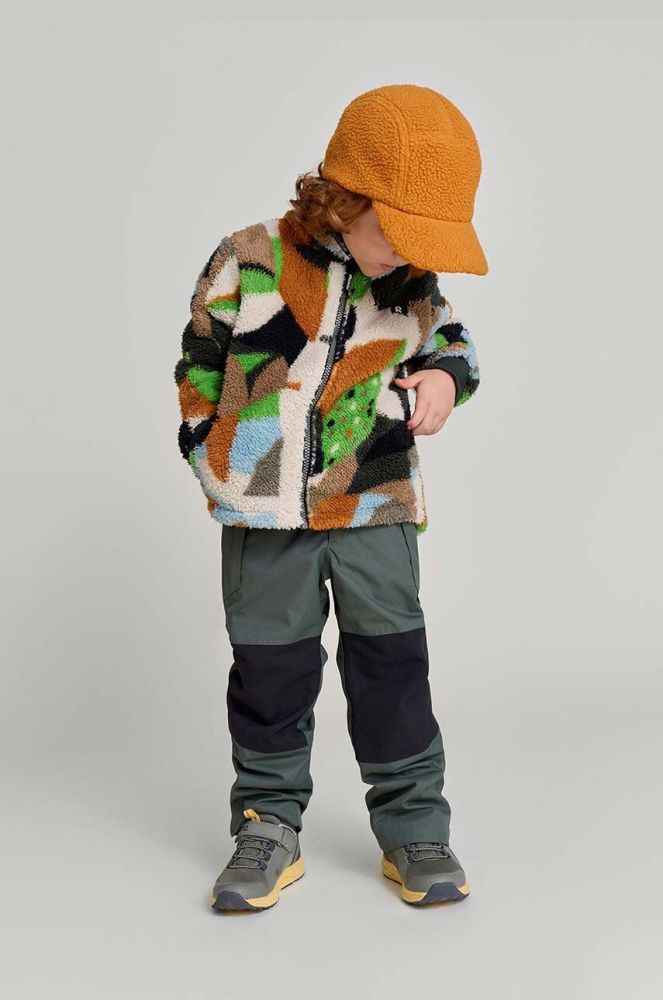 Дитяча кепка Reima Piilee колір помаранчевий візерунок