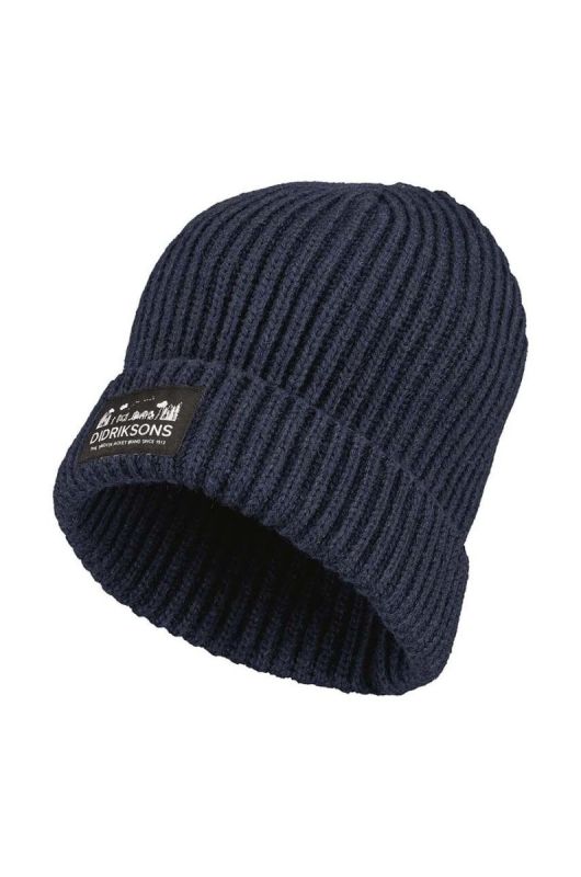 Дитяча шапка Didriksons BUS KDS BEANIE колір синій фото 2