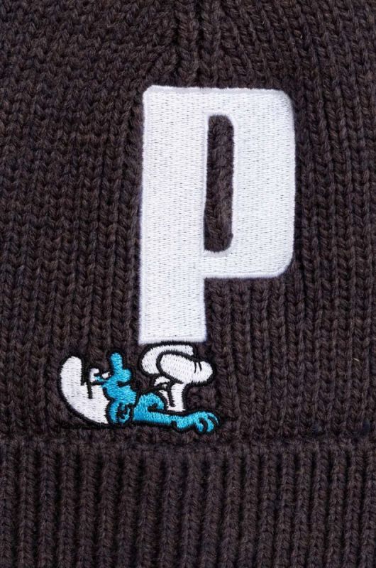Дитяча шапка Puma x THE SMURFS Beanie колір сірий фото 2