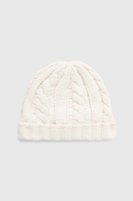 Дитяча шапка United Colors of Benetton колір білий з тонкого трикотажу (3597589)