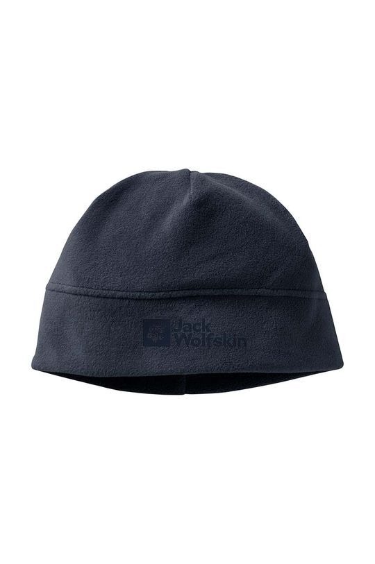 Дитяча шапка Jack Wolfskin REAL STUFF BEANIE колір синій з тонкого трикотажу