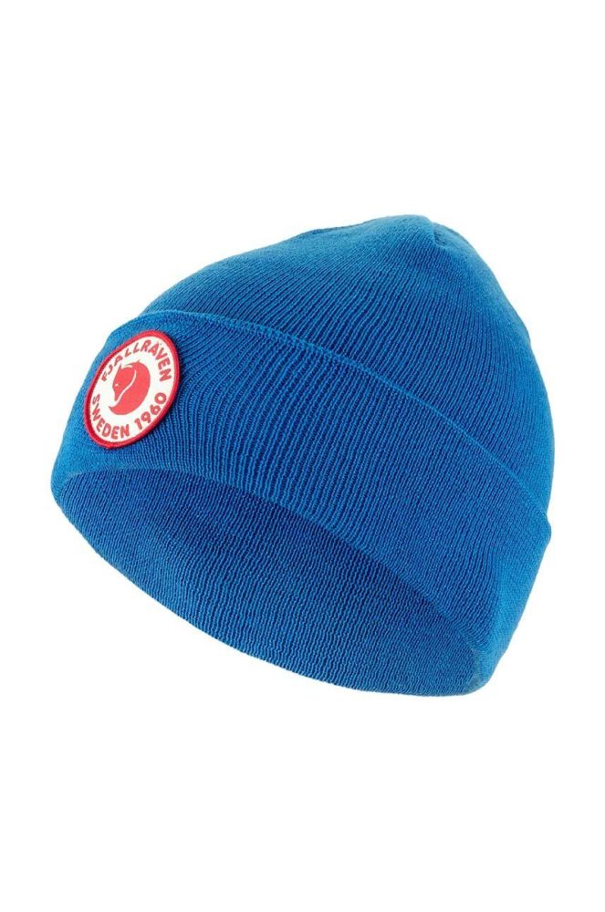 Дитяча шапка Fjallraven Kids 1960 Logo Hat колір блакитний