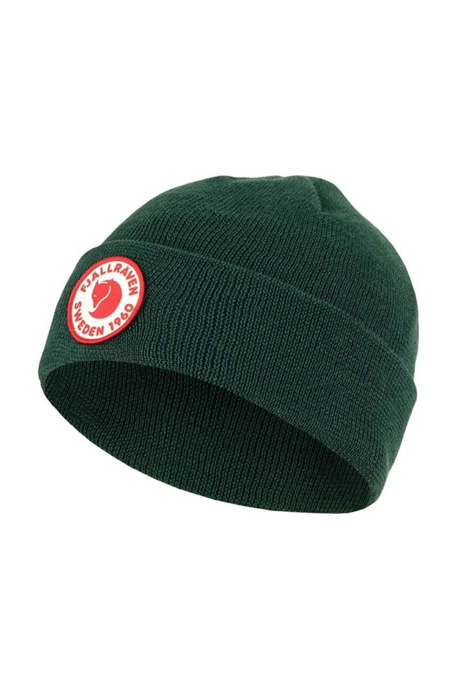 Дитяча шапка Fjallraven Kids 1960 Logo Hat колір зелений