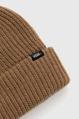 Дитяча шапка Vans VN000QQWBYW1 BY CORE BASICS BEANI KANGAROO колір бежевий з товстого трикотажу