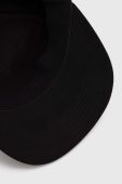 Бавовняна бейсболка Guess колір чорний з аплікацією (3441853)