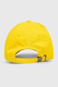 Бавовняна бейсболка Tommy Hilfiger колір жовтий однотонна