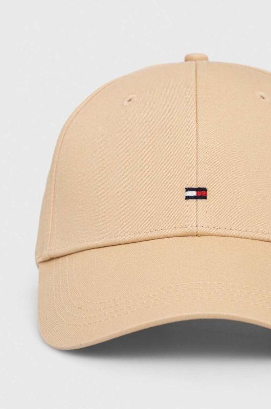 Бавовняна бейсболка Tommy Hilfiger колір бежевий однотонна (3272206) фото 2