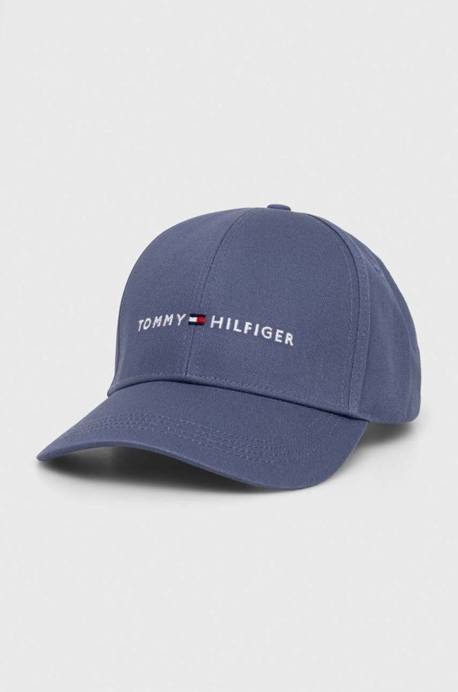 Бавовняна бейсболка Tommy Hilfiger з аплікацією колір блакитний (3272211)