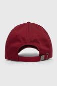 Бавовняна бейсболка Tommy Hilfiger колір бордовий з принтом