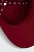 Бавовняна бейсболка Tommy Hilfiger колір бордовий з принтом