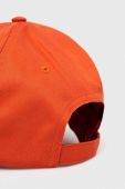 Бавовняна бейсболка Tommy Jeans колір помаранчевий однотонна